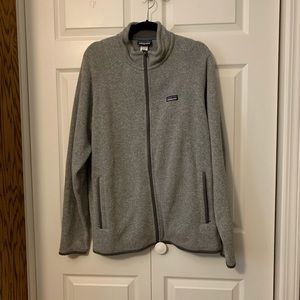 Men’s Patagonia fleece zip-up jacket. New w/ tag